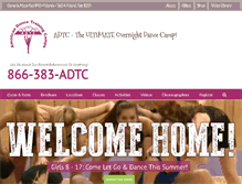 Tablet Screenshot of americandancetrainingcamp.com